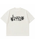 Off-white waffle boxy fit Front Design