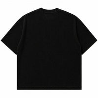 Black waffle boxy fit Back Design