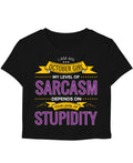Black Baby Tee Front Design