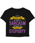 I Am An October Girl Black Baby Tee