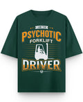 Bottle Green Oversized T-Shirt Front Design