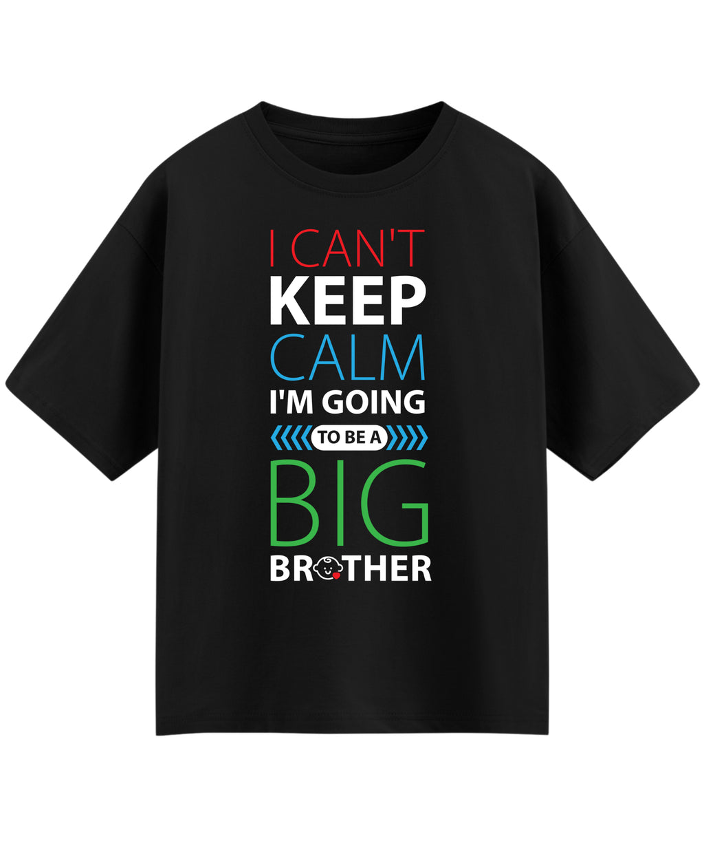 Black Oversized T-shirt Front Design