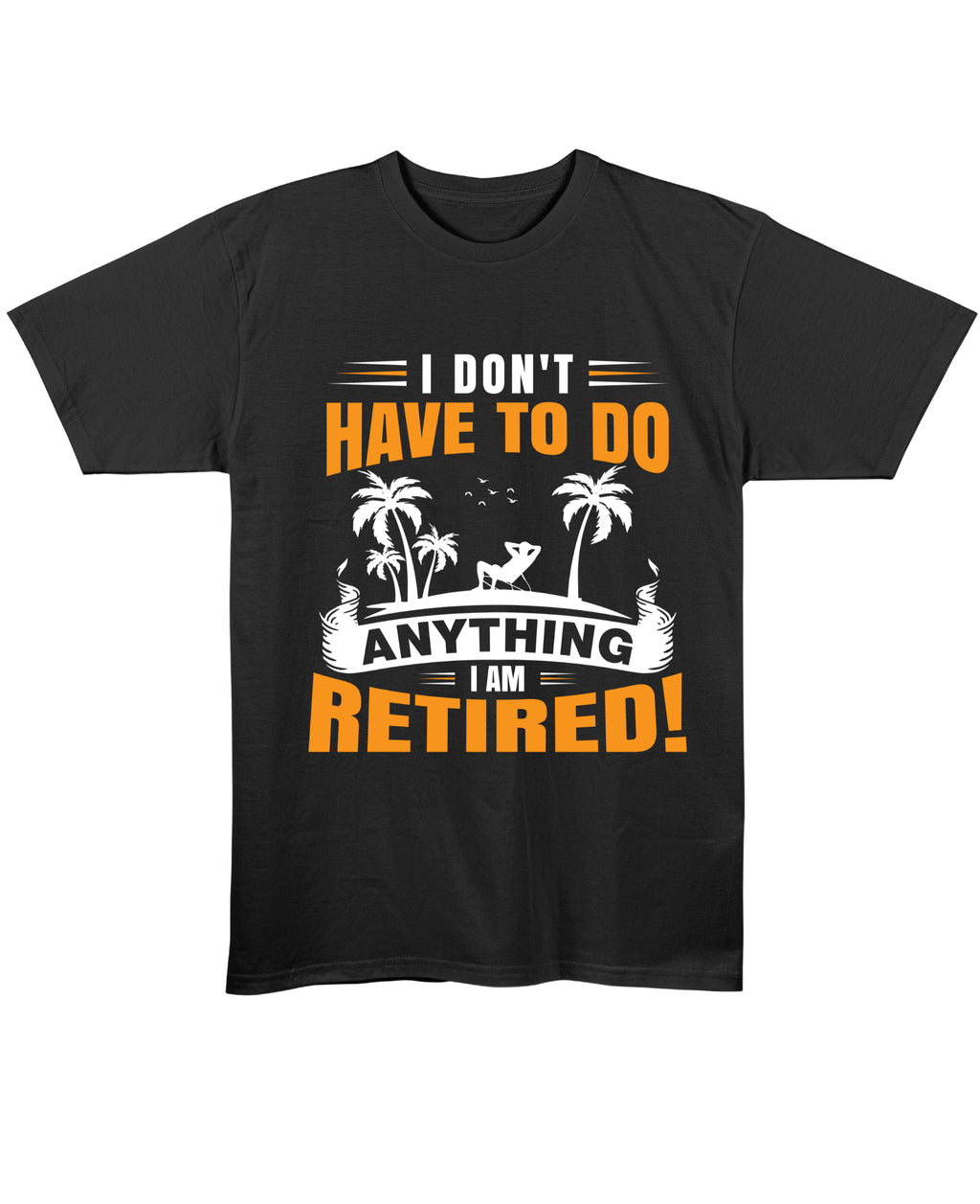 Black Regular Fit T-shirt Front Design