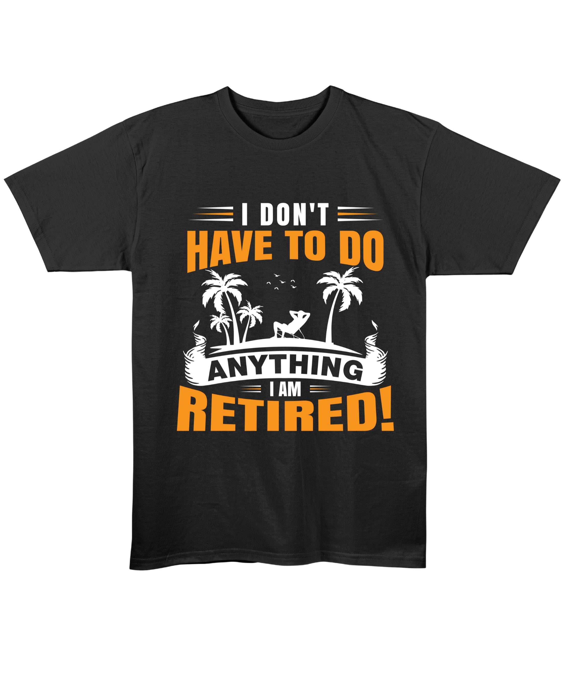 Black Regular Fit T-shirt Front Design