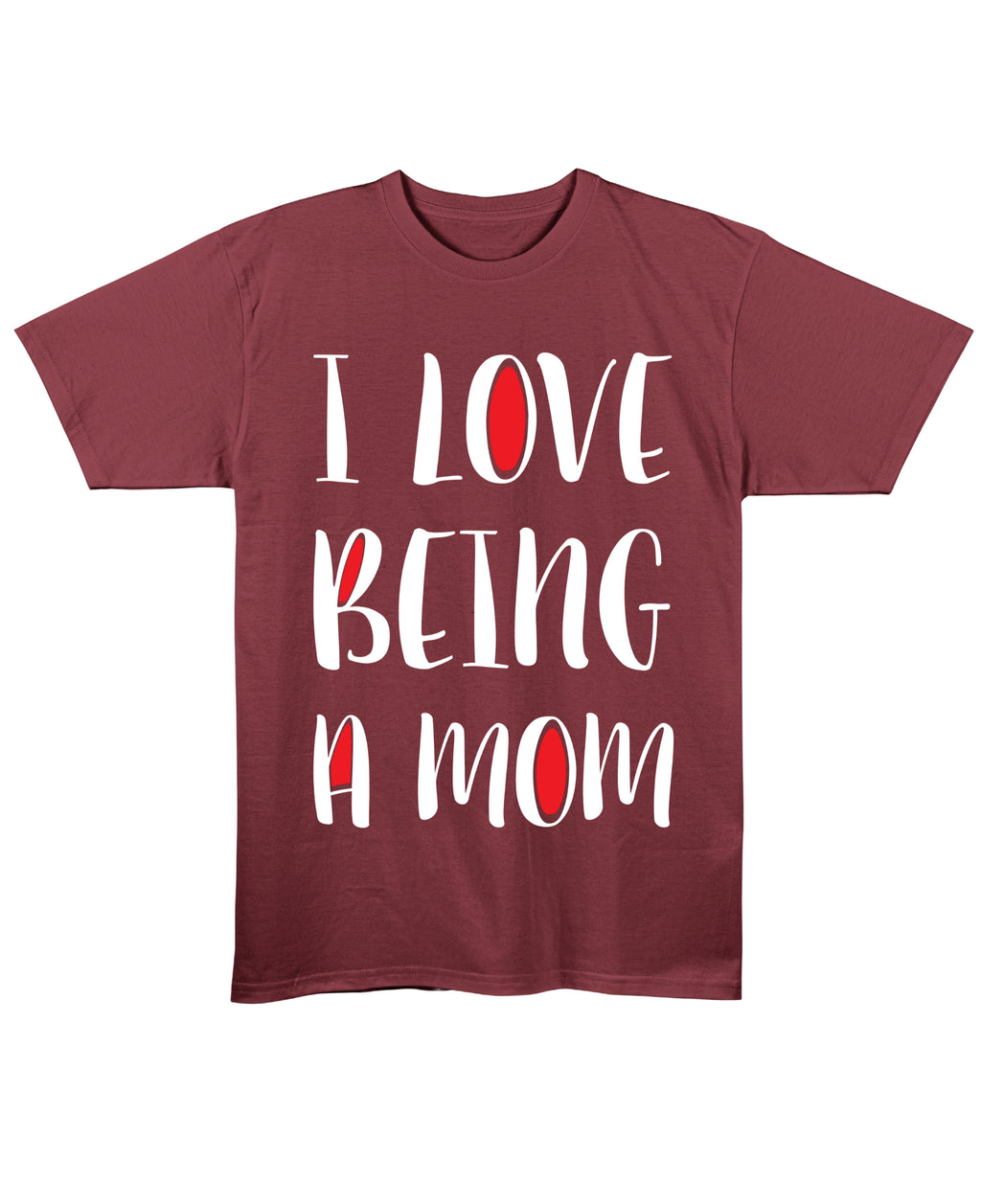 Maroon Regular Fit T-shirt Front Design