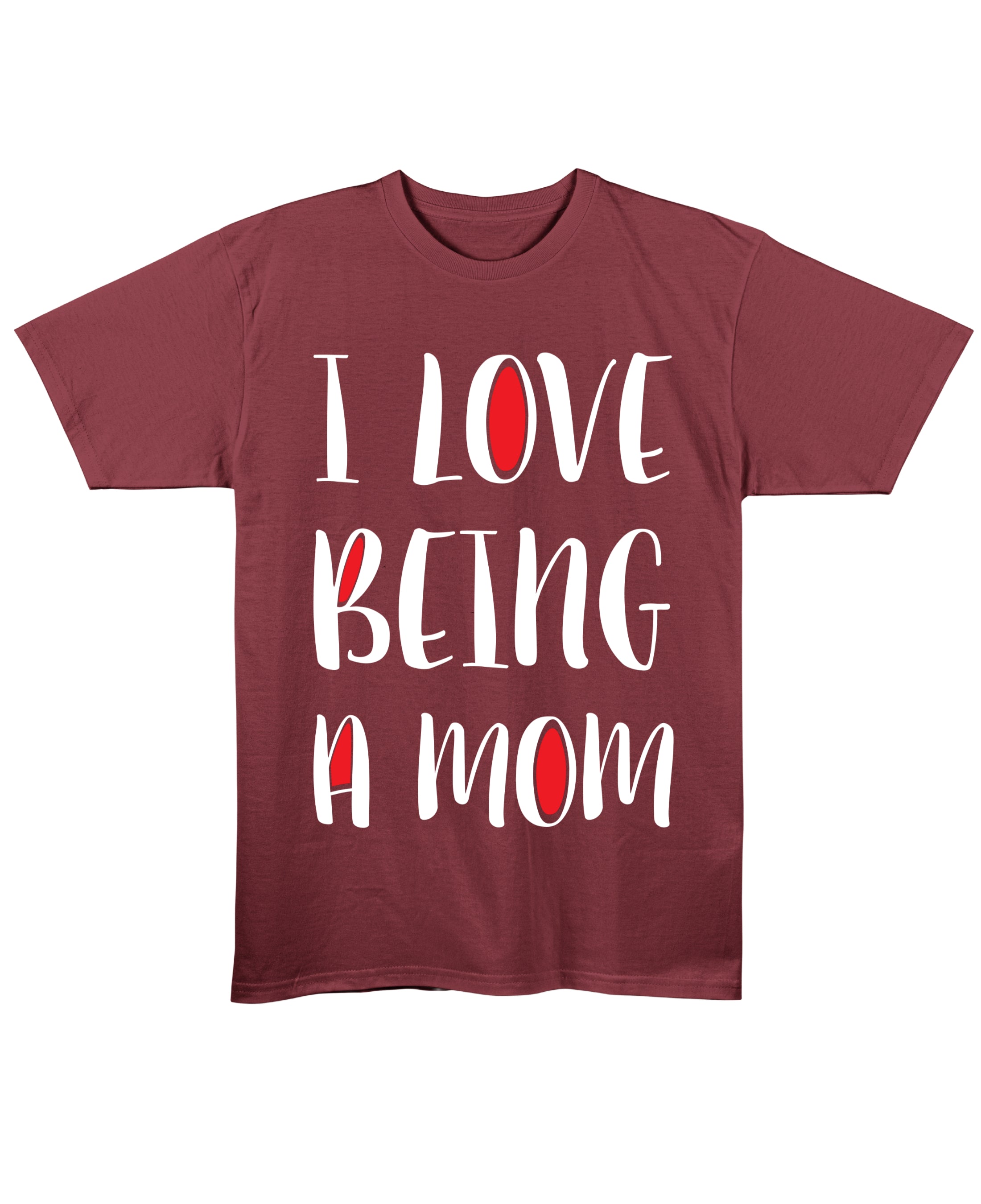 Maroon Regular Fit T-shirt Front Design