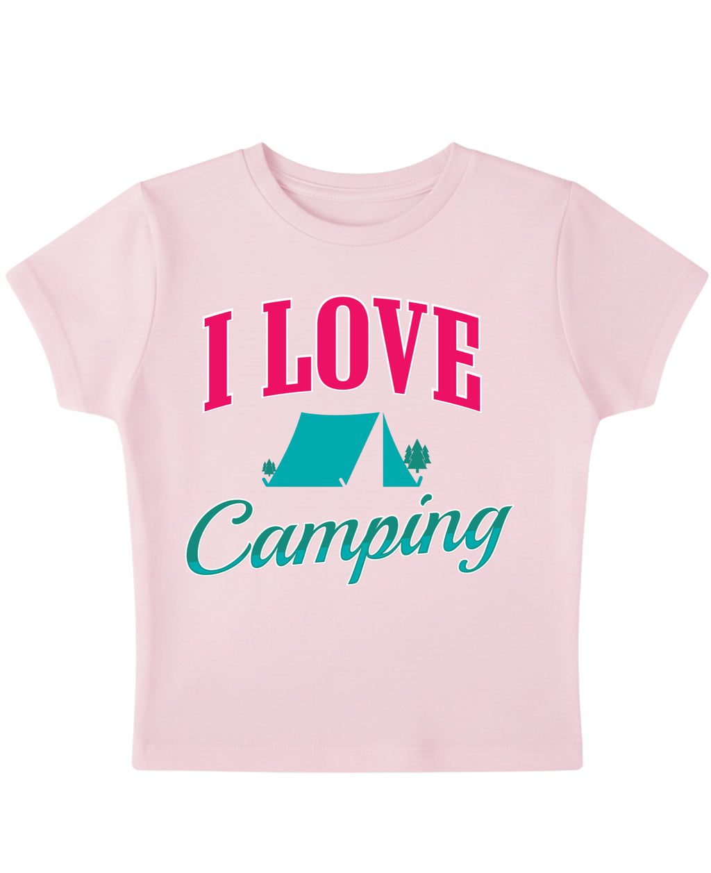 Baby Pink Baby Tee Front Design