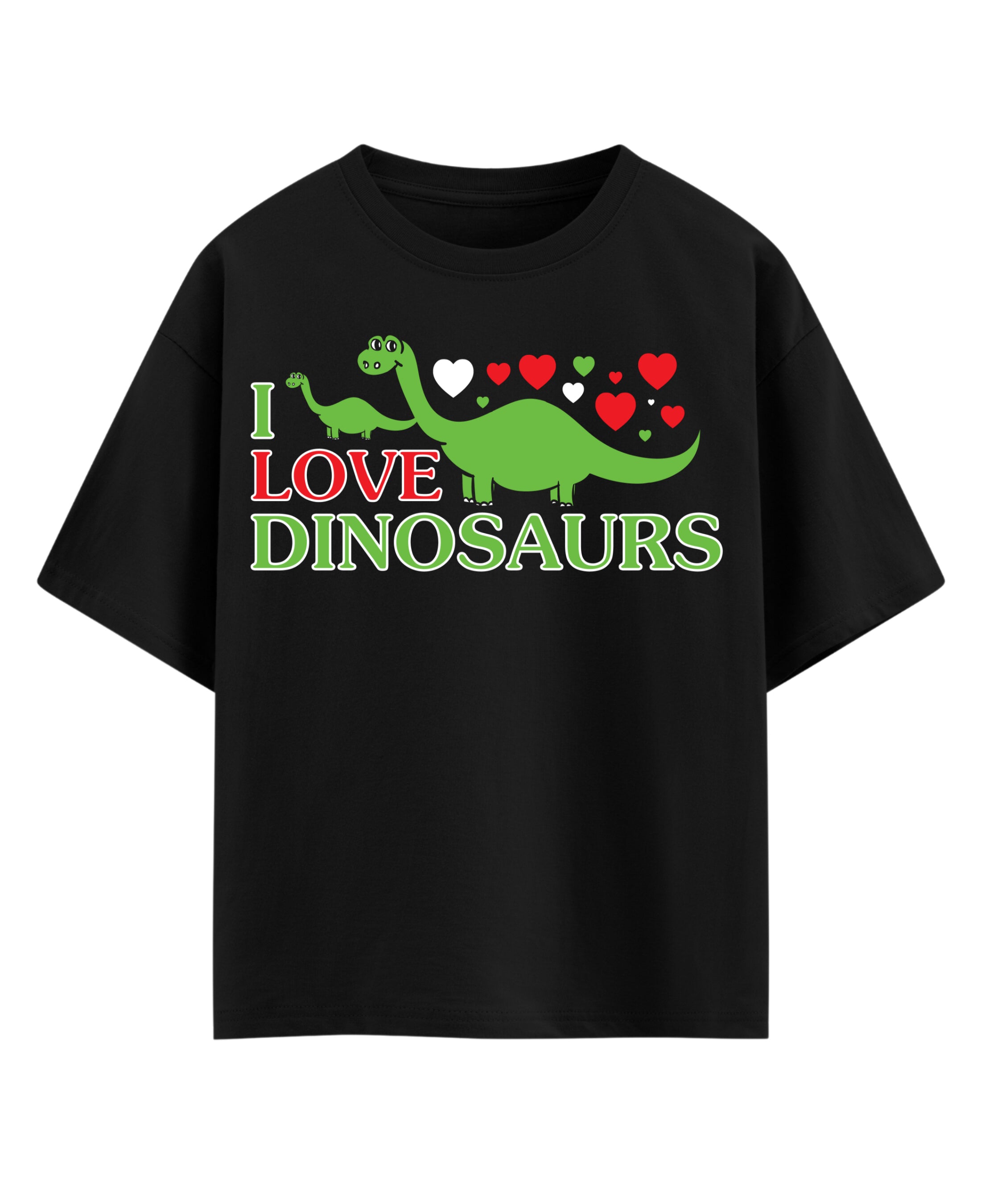 Black Oversized T-shirt Front Design