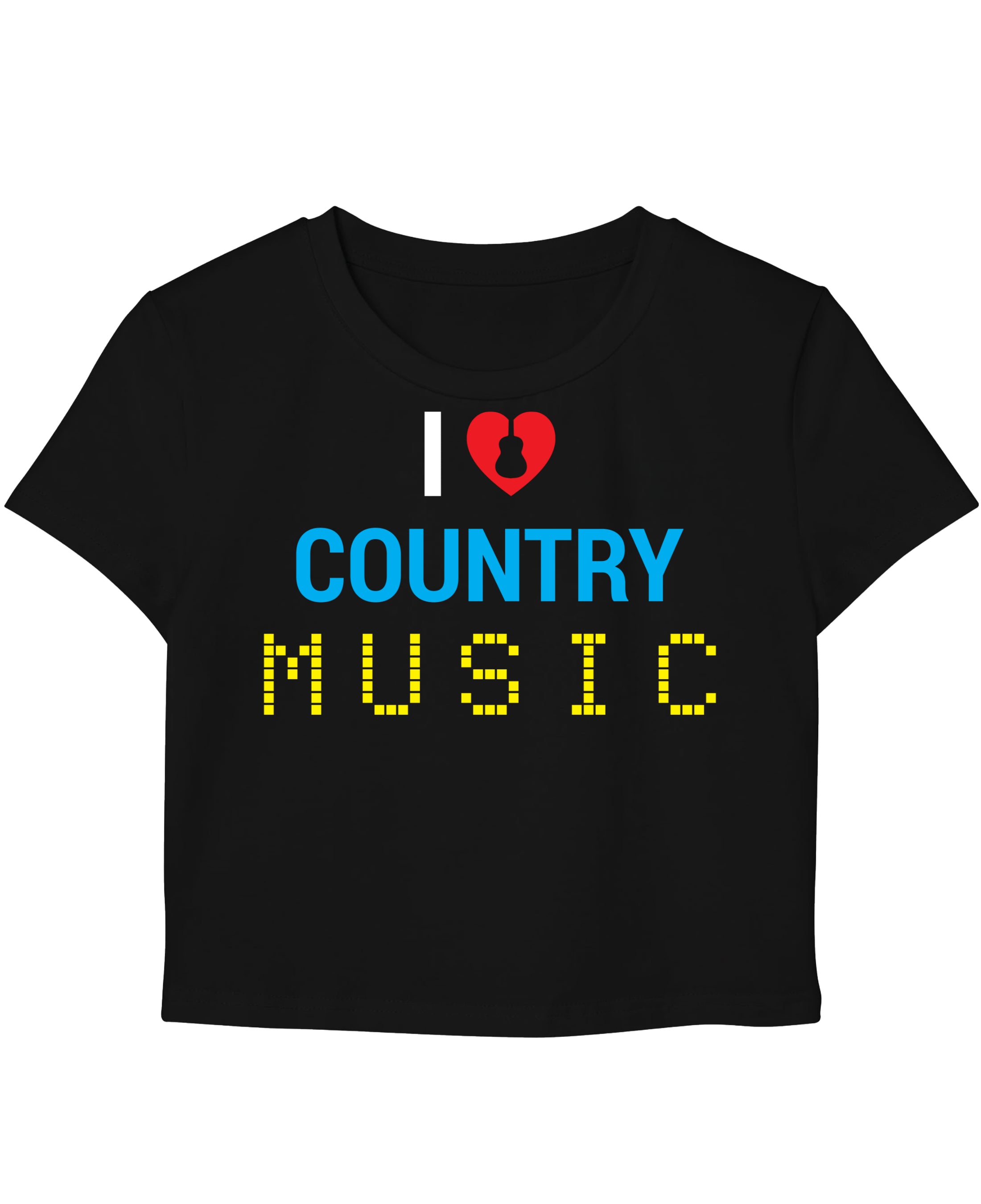 Black Baby Tee Front Design