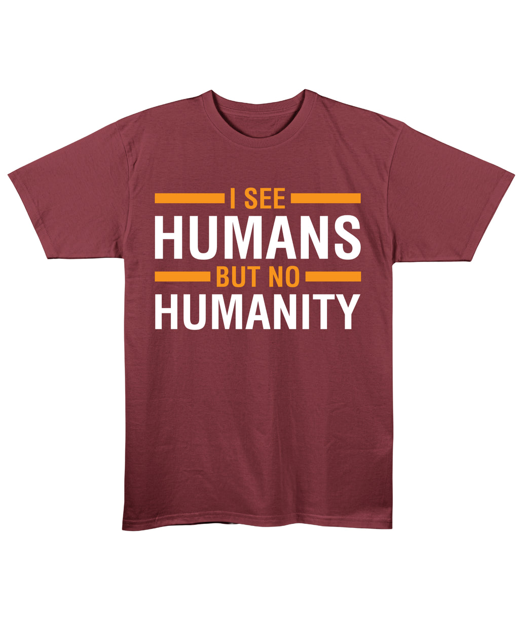 Maroon Regular Fit T-shirt Front Design