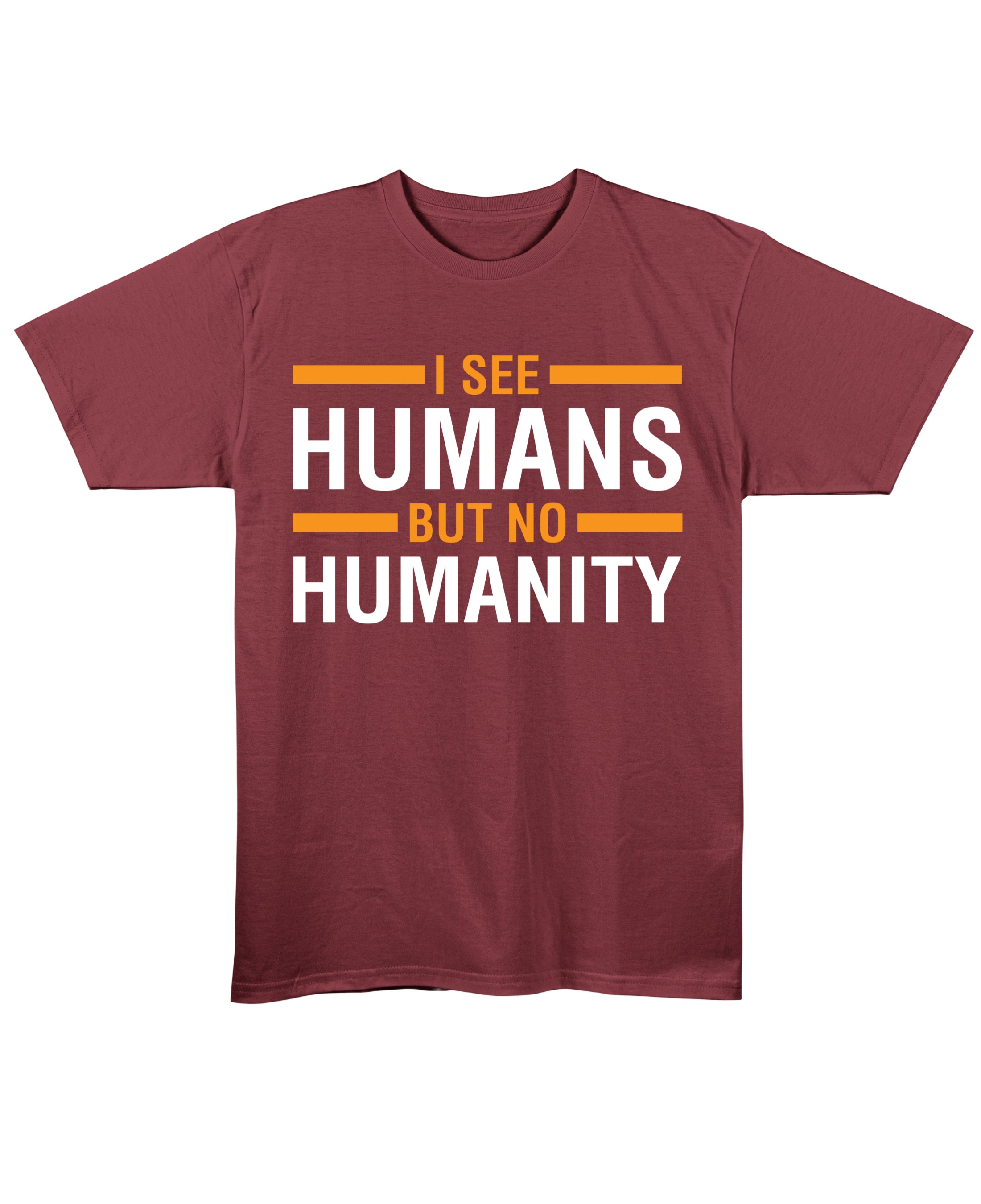 Maroon Regular Fit T-shirt Front Design