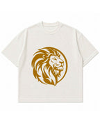 Lion Graphic Waffle Boxy Tee