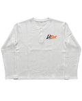 White Henley waffle knit Front Design