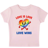 Love is Love Baby Pink Baby Tee