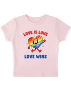 Love is Love Baby Pink Baby Tee