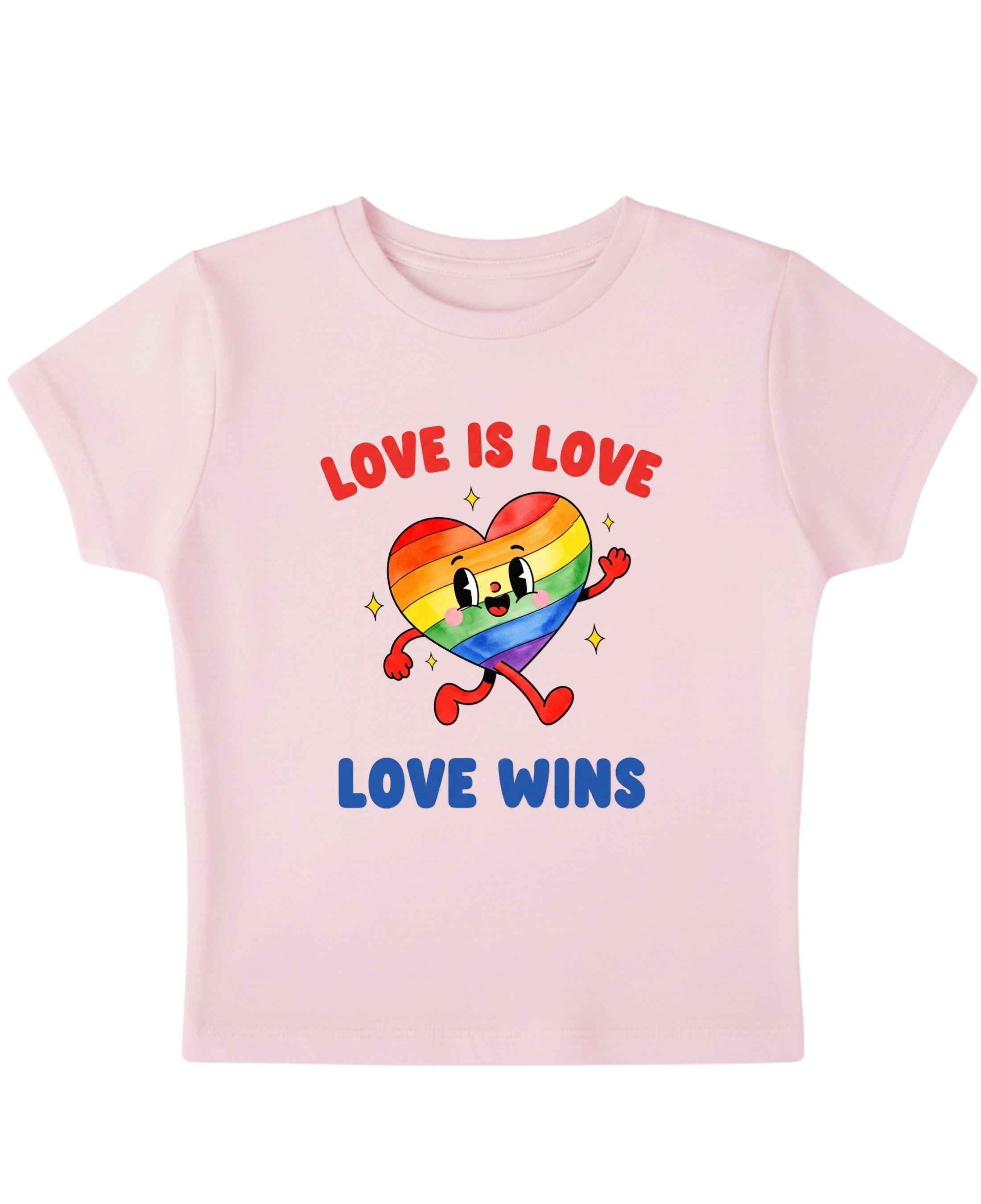 Love is Love Baby Pink Baby Tee