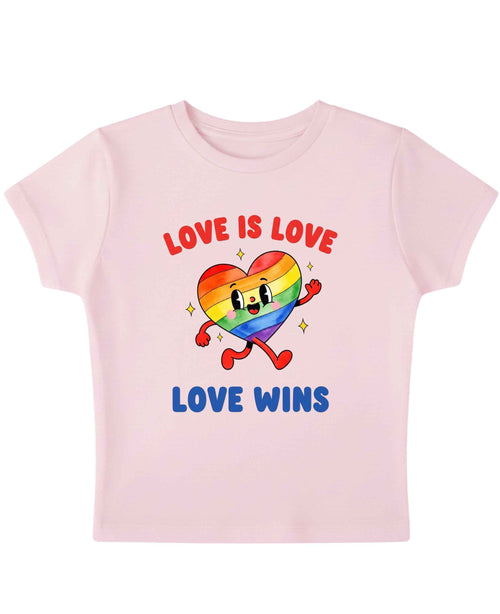 Love is Love Baby Pink Baby Tee