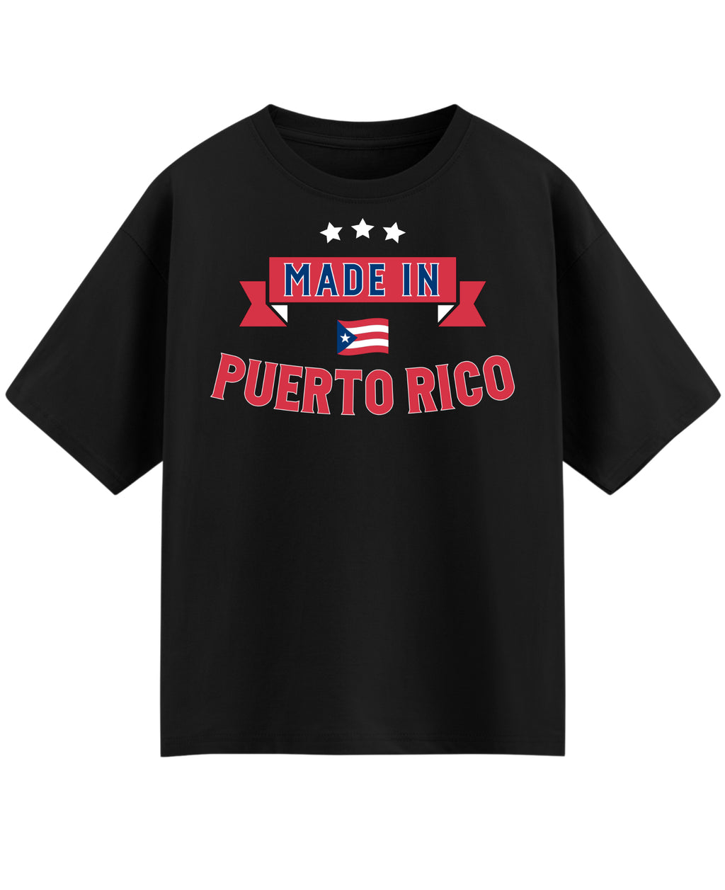 Black Oversized T-shirt Front Design