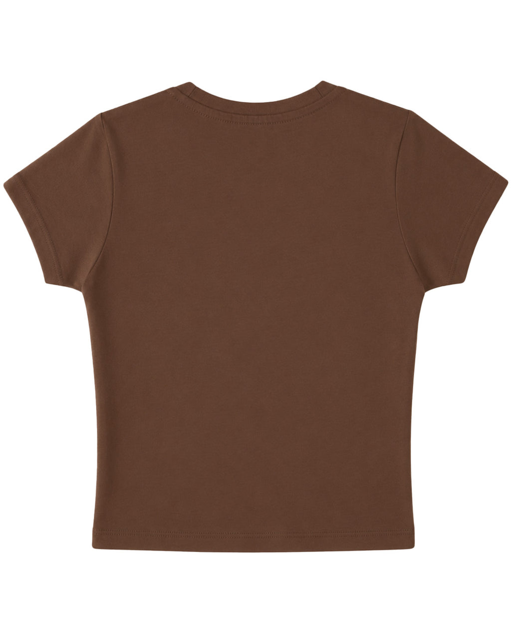 Mousse Brown Baby Tee Back Design