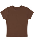 Mousse Brown Baby Tee Front Design