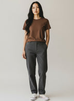 Mousse Brown Baby Tee
