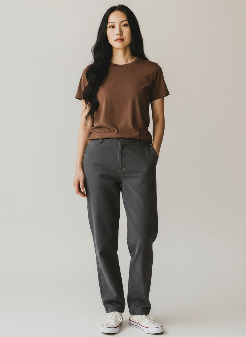 Mousse Brown Baby Tee