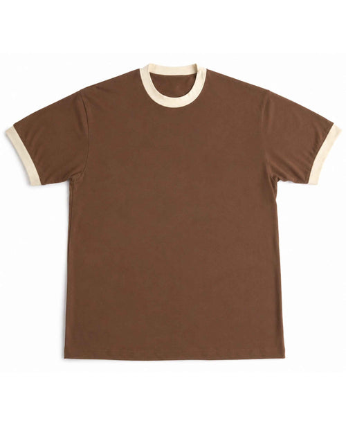 Mousse & Cream Ringer Tee