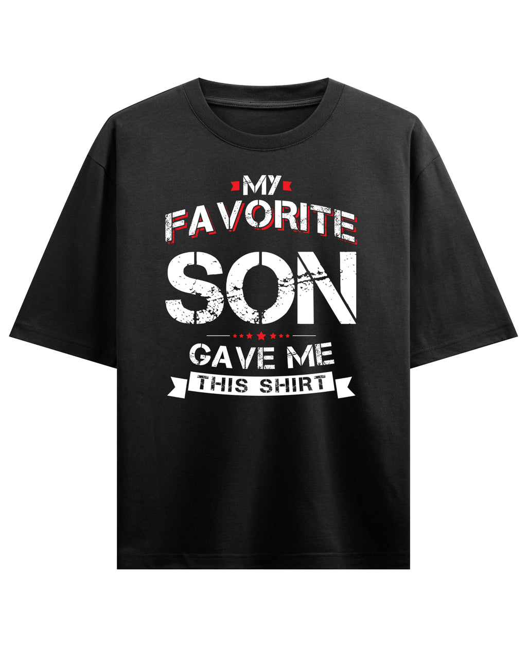 Black Oversized T-shirt Front Design