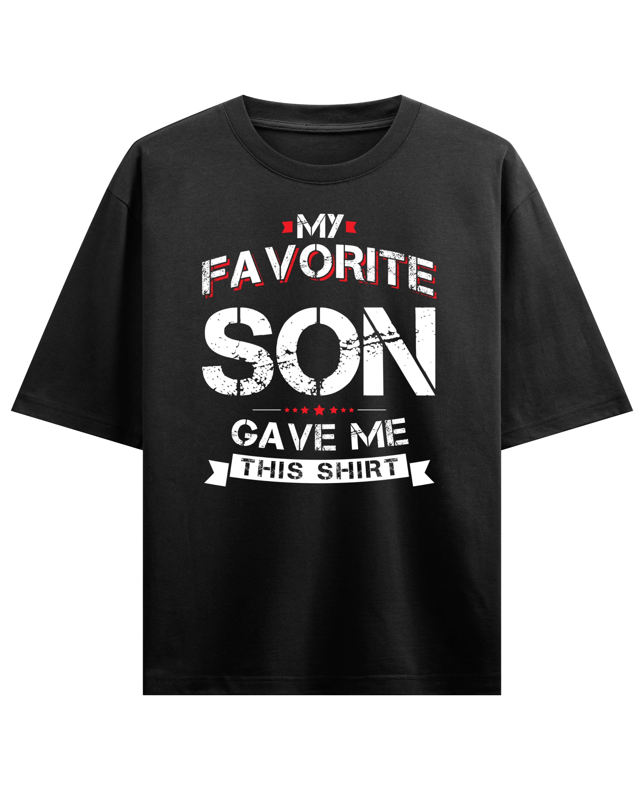Black Oversized T-shirt Front Design