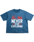 Denim Wash Boxy Fit T-shirt Front Design