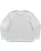 Off-White Waffle Knit Oversized Full-Sleeve