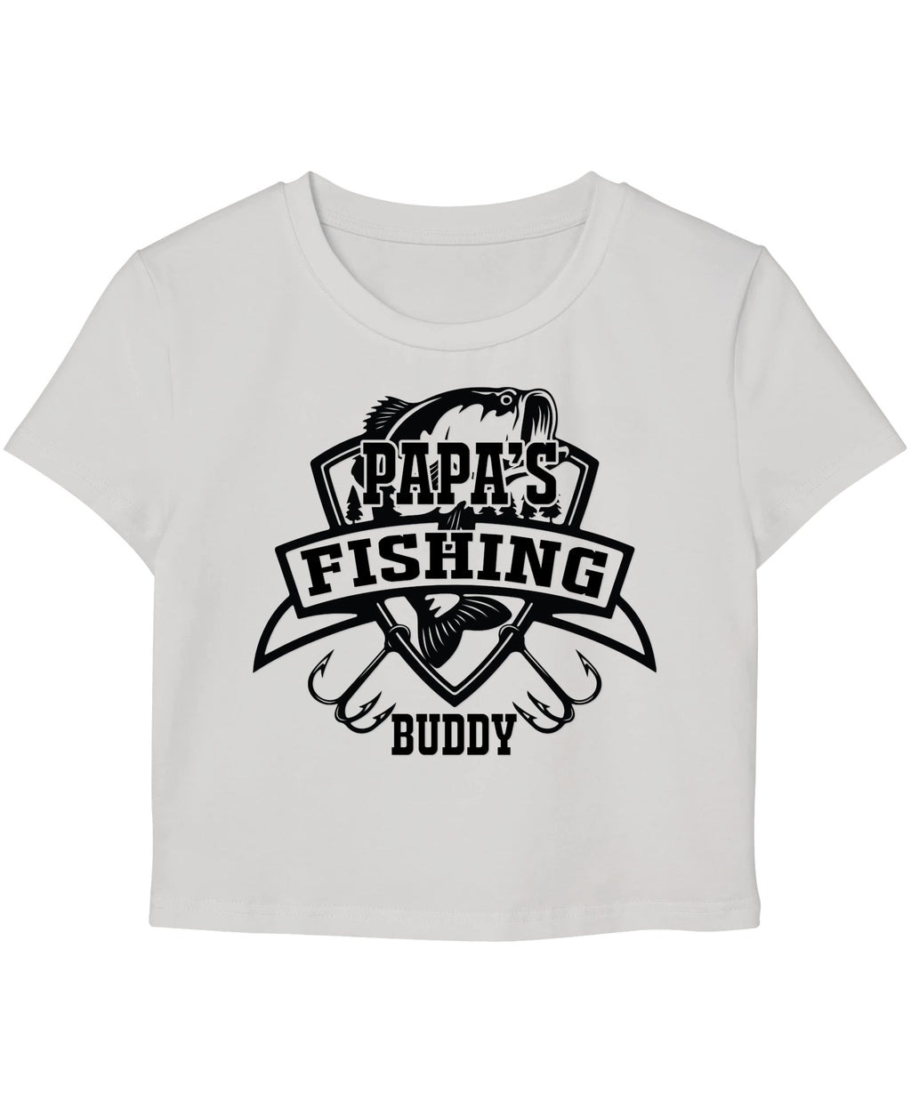White Baby Tee Front Design
