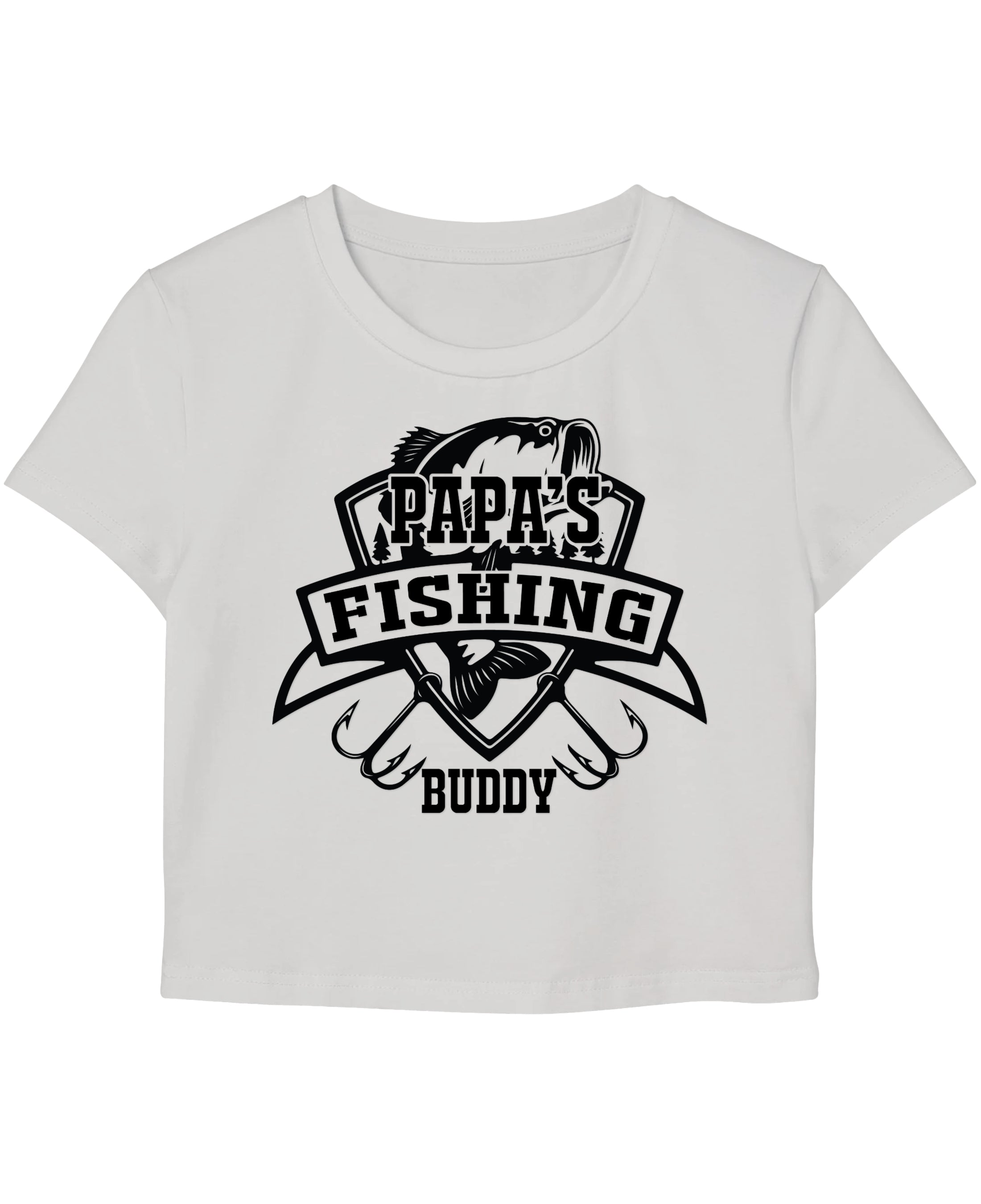 White Baby Tee Front Design