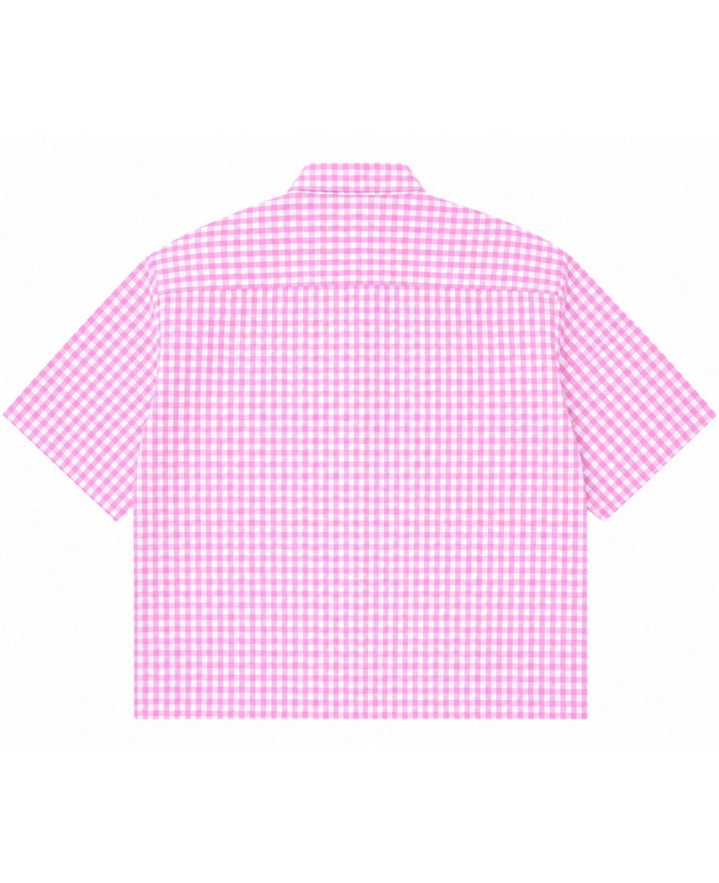 Pink Gingham Oxford Boxy Shirt