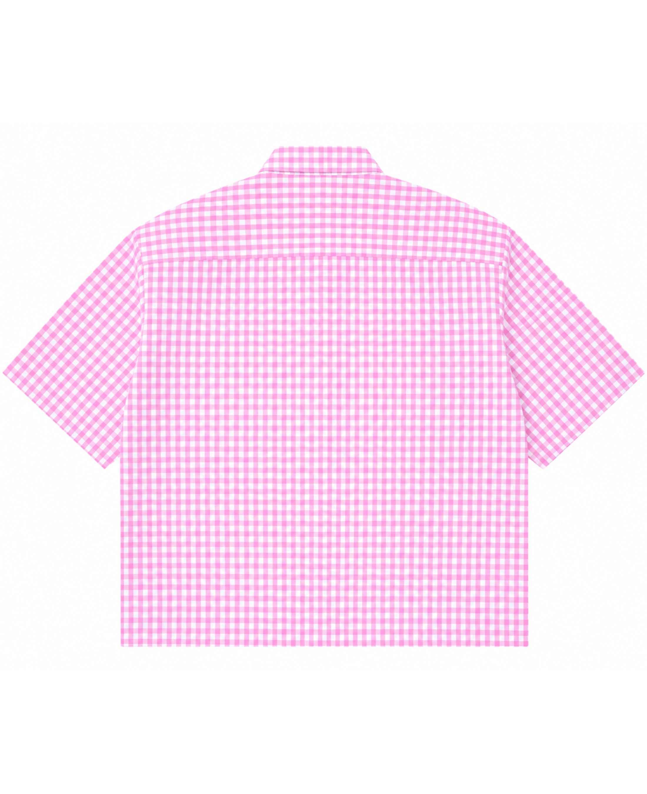 Pink Gingham Oxford Boxy Shirt