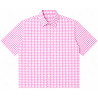 Pink Gingham Oxford Boxy Shirt