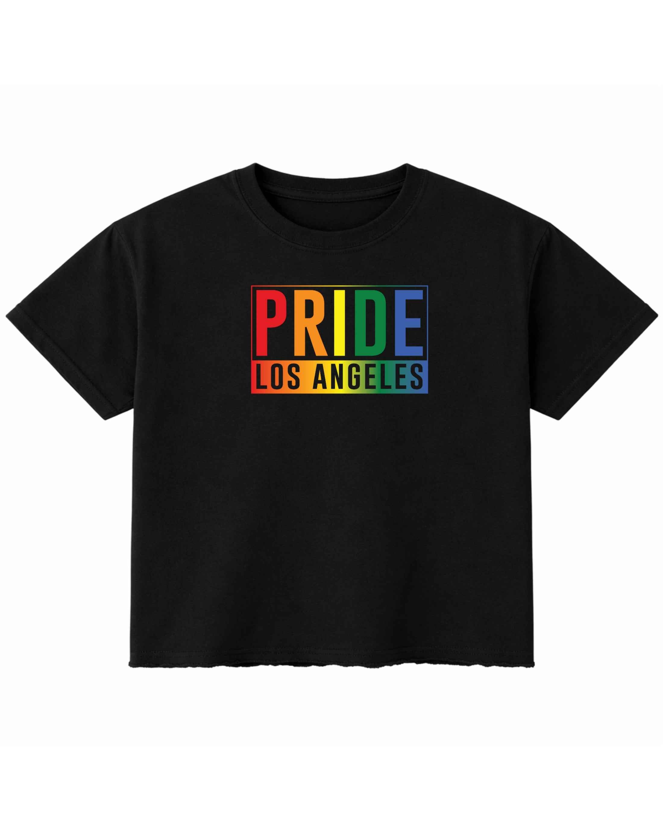 Pride Los Angeles Black Boxy Fit T-shirt
