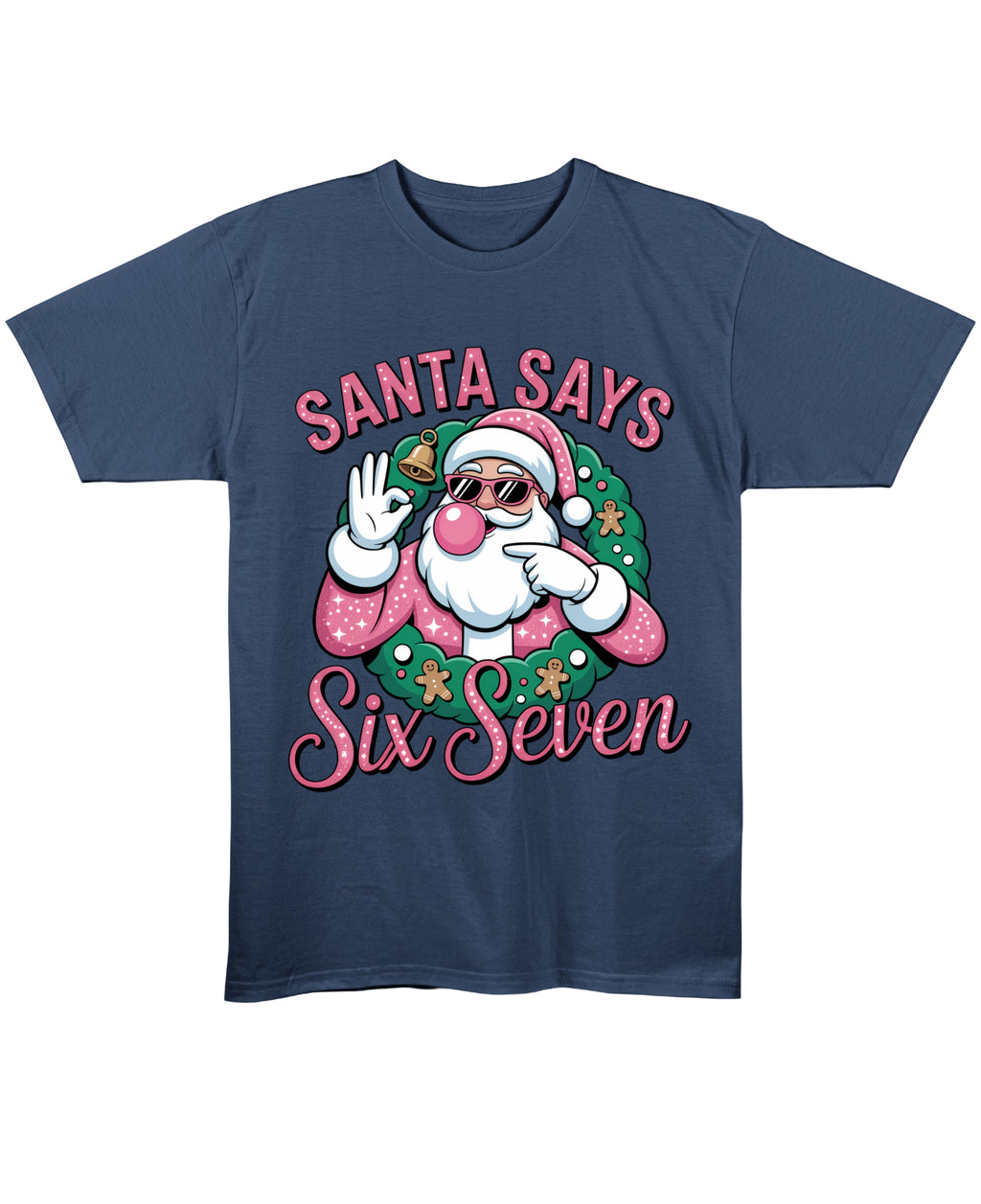 Navy Blue Regular Fit T-shirt Front Design