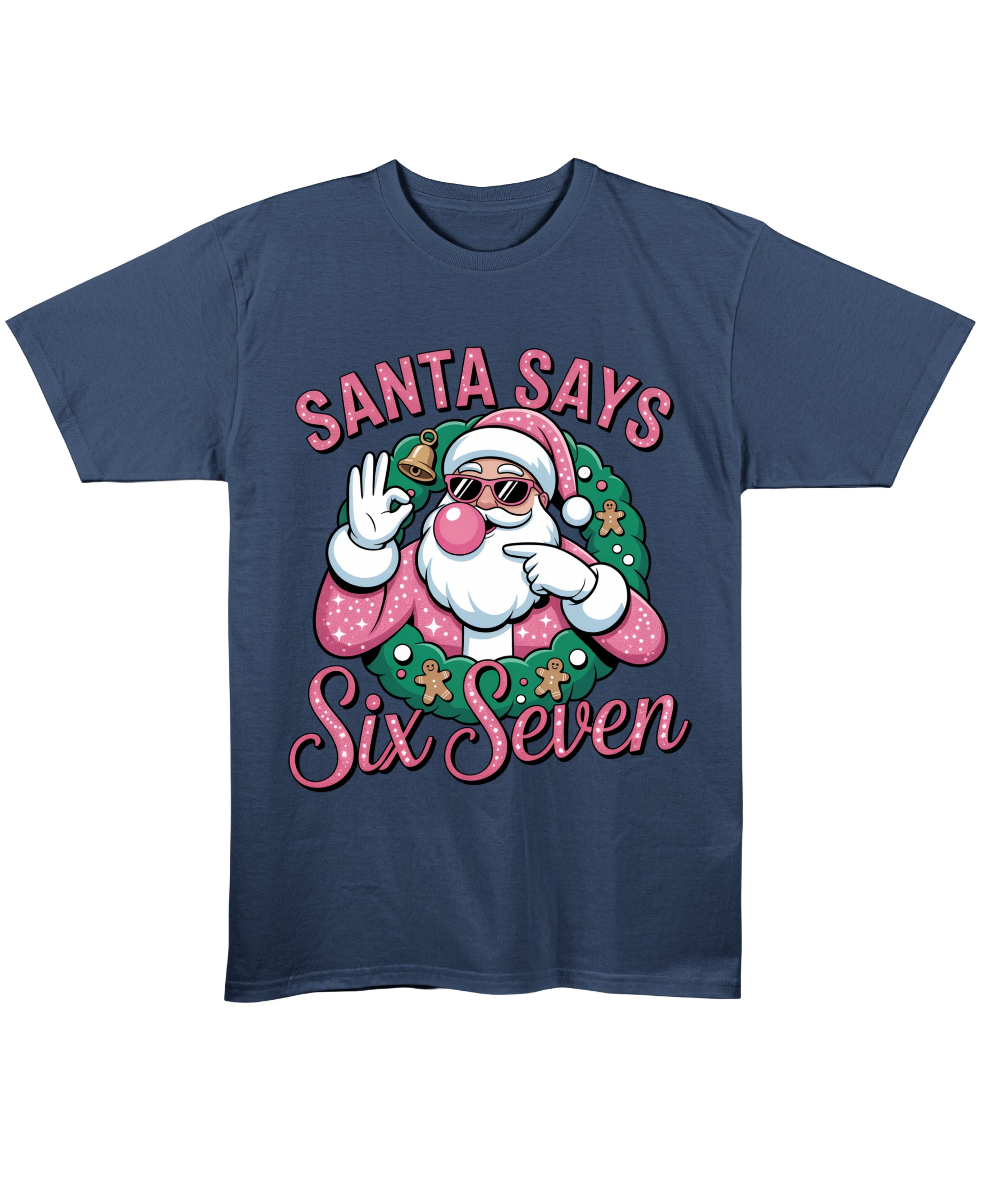 Navy Blue Regular Fit T-shirt Front Design