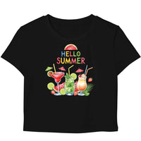 Summer Season Quotes Black Baby Tee