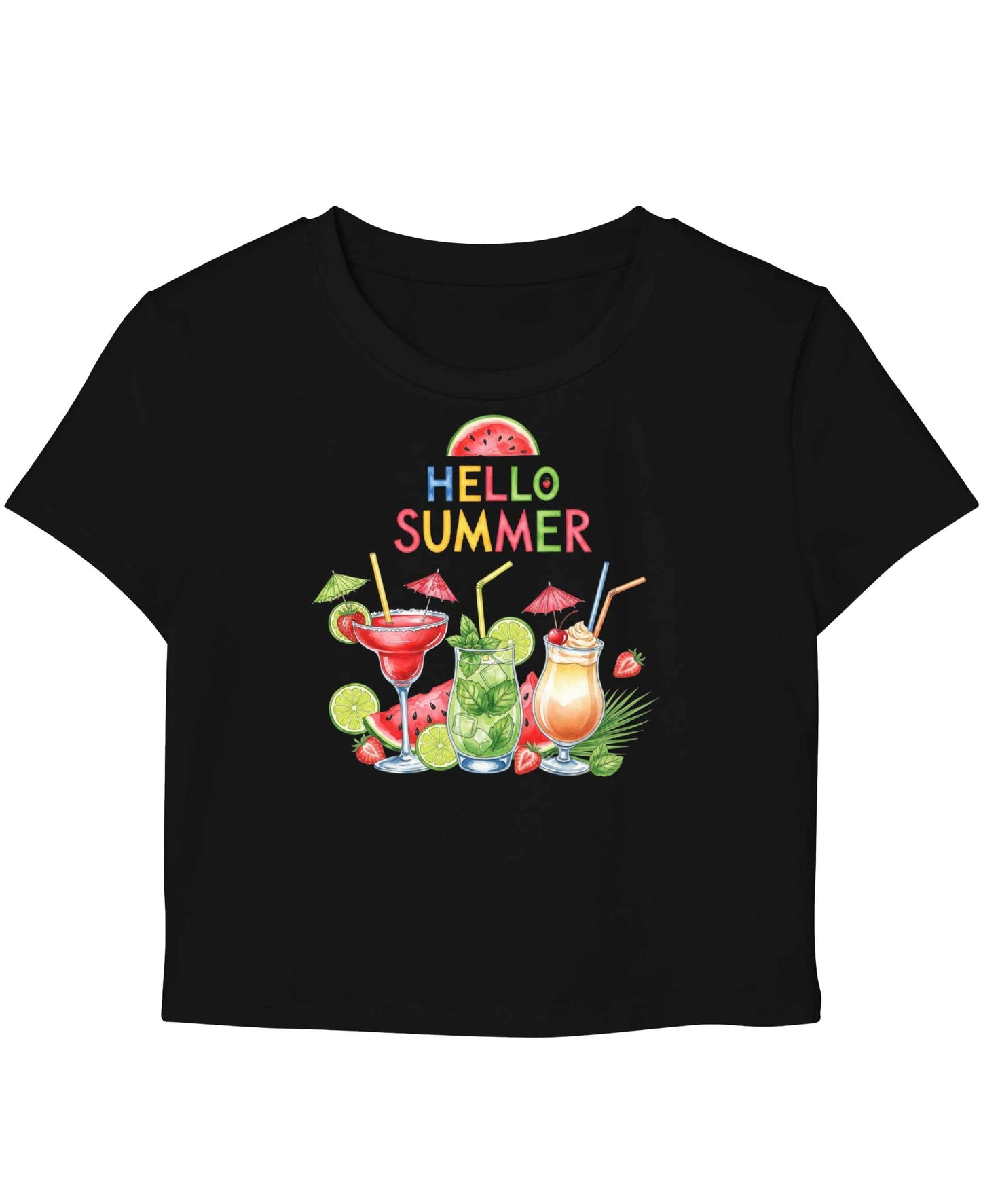 Summer Season Quotes Black Baby Tee