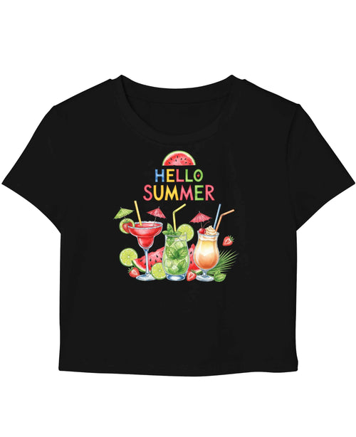 Summer Season Quotes Black Baby Tee