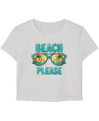 White Baby Tee Front Design