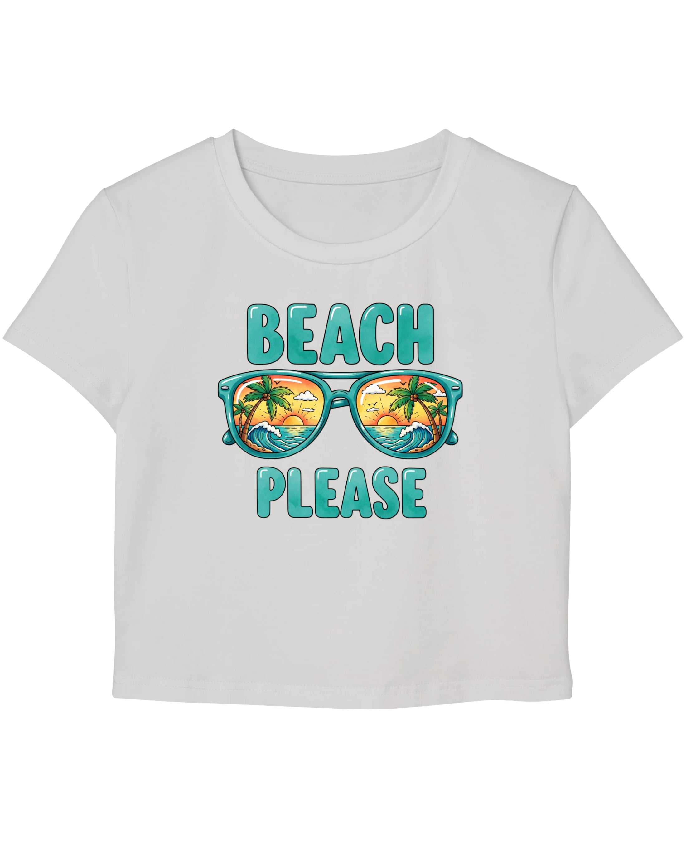 White Baby Tee Front Design