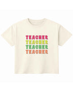 Teacher Off White Boxy Fit T-shirt