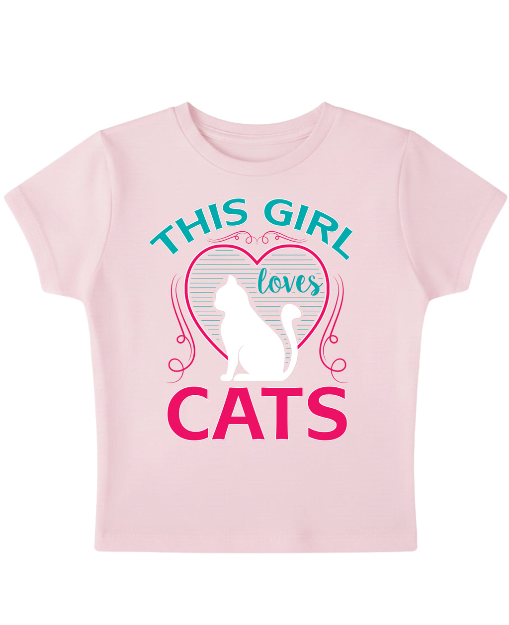 Baby Pink Baby Tee Front Design