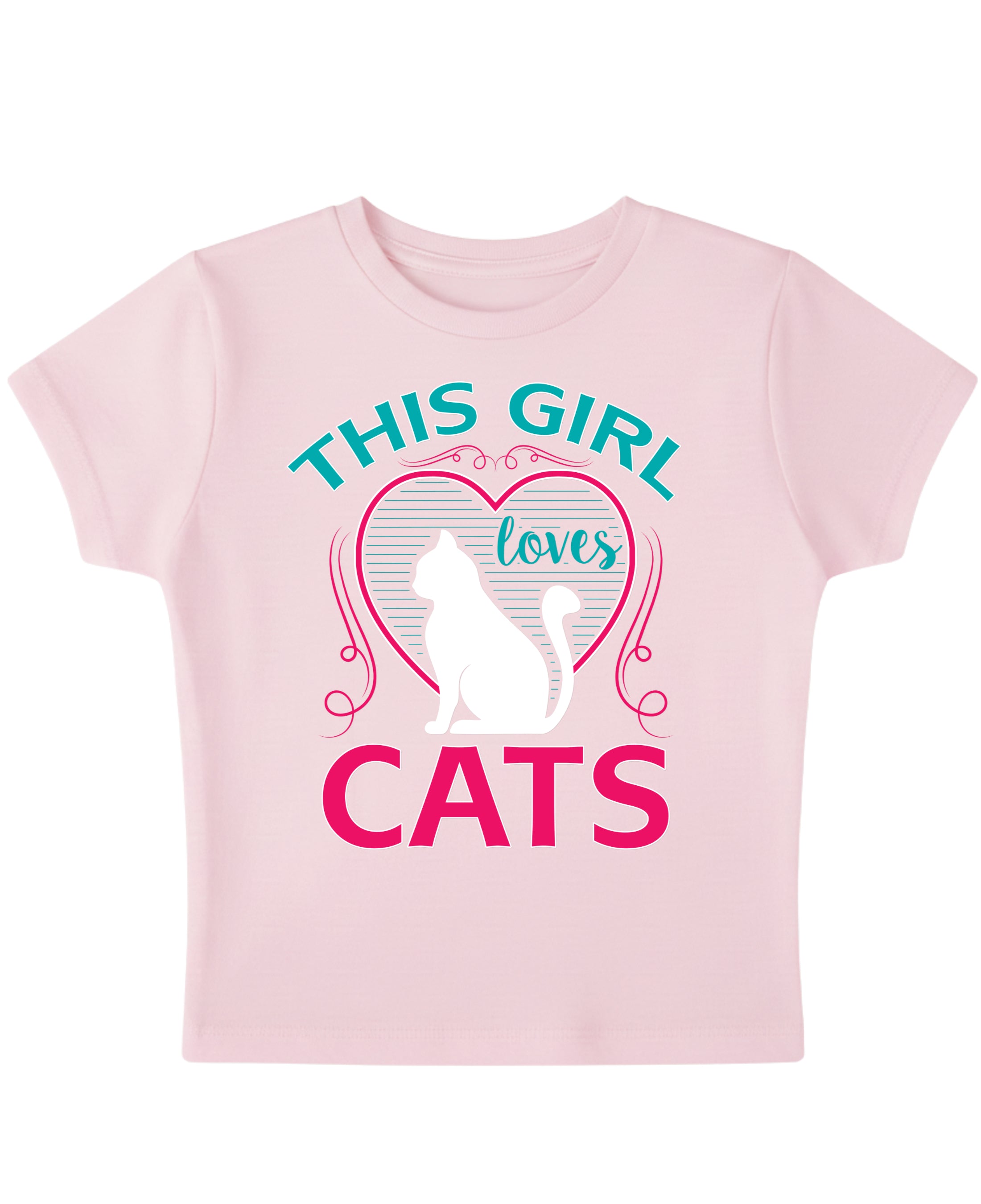 Baby Pink Baby Tee Front Design