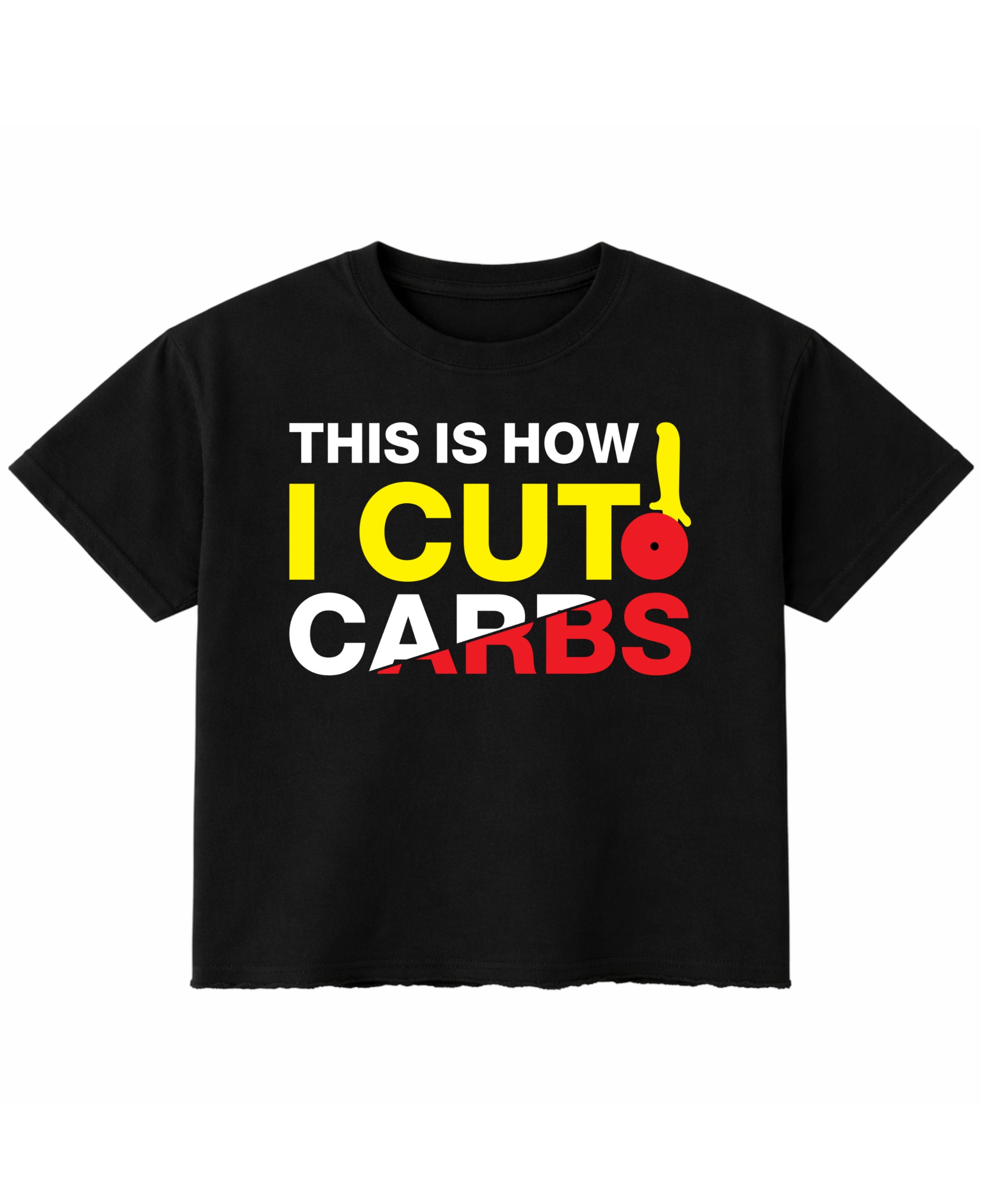 Black Boxy Fit T-shirt Front Design