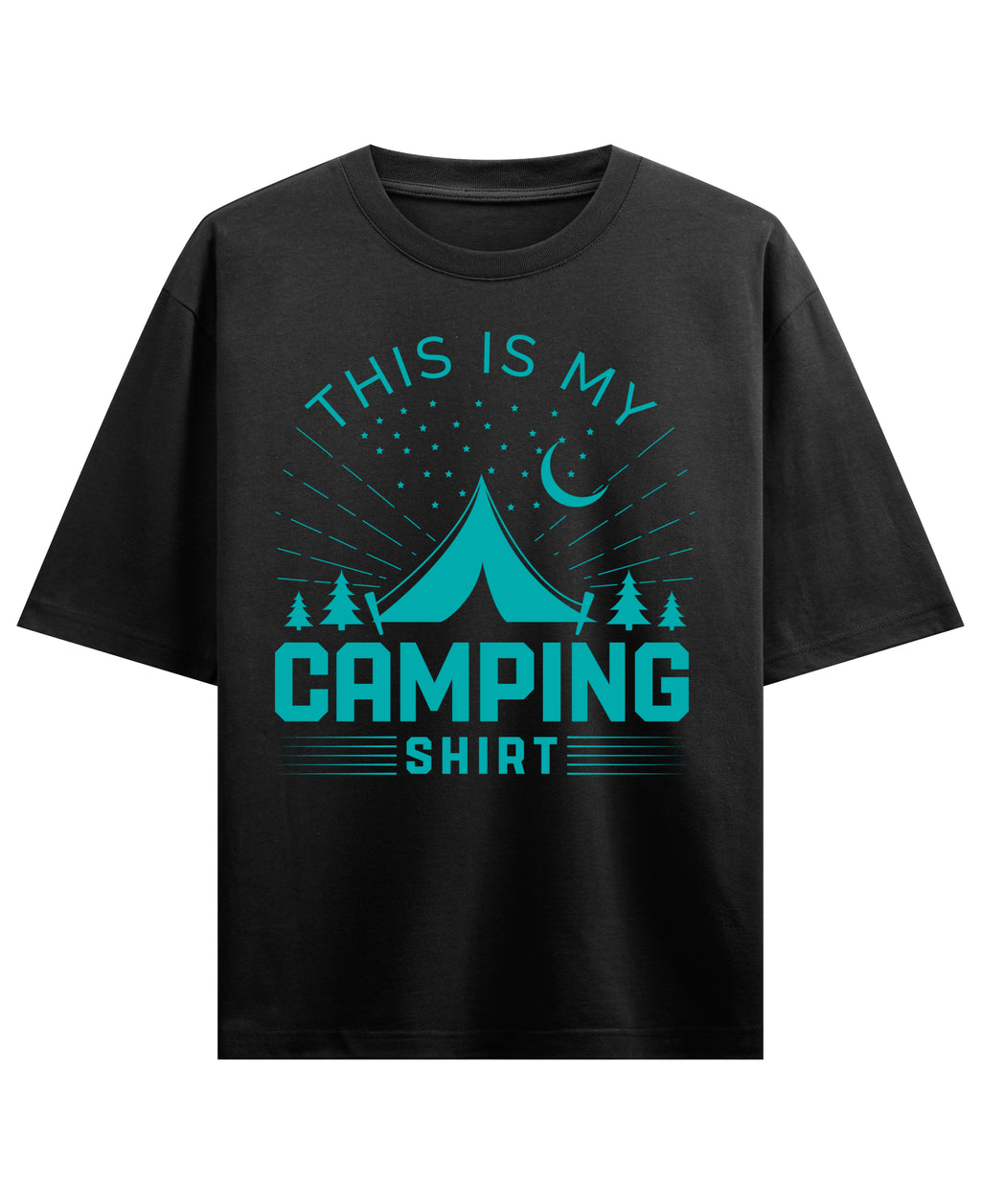 Black Oversized T-shirt Front Design