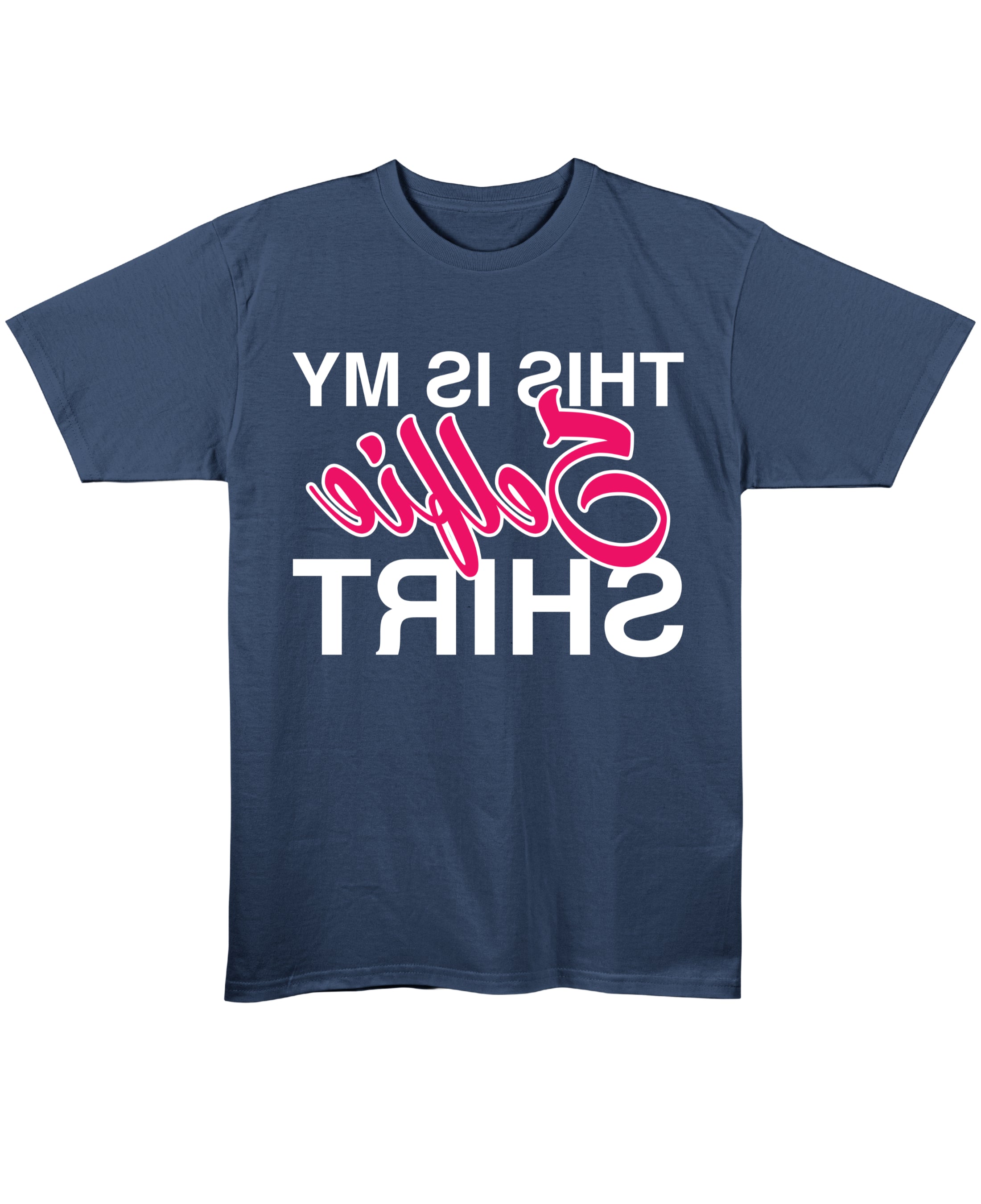 Navy Blue Regular Fit T-shirt Front Design